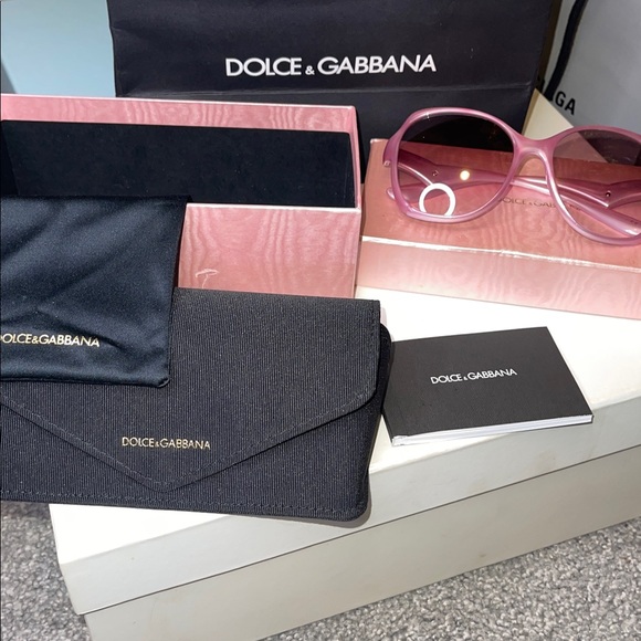 Dolce & Gabbana Vintage Light Pink Sunglasses - Picture 3 of 12